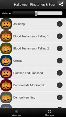 Halloween Ringtones & Sounds android App screenshot 3